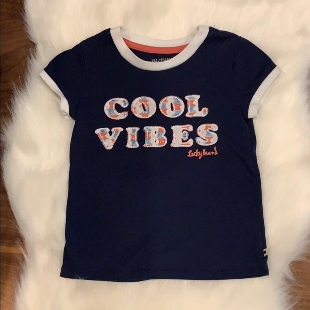 Girls Lucky Brand size 5 retro tee